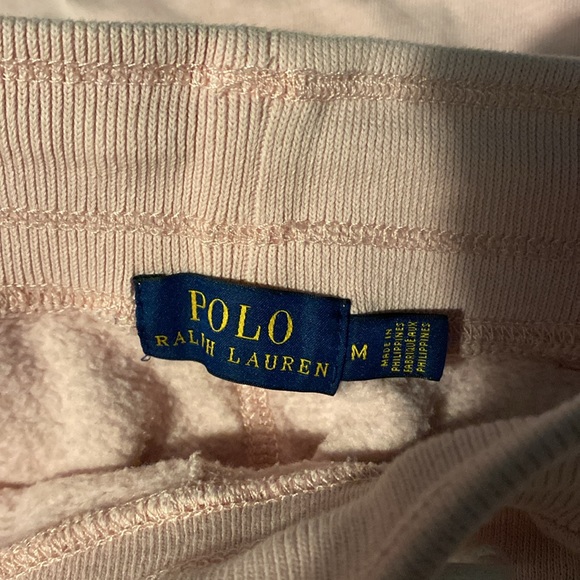 POLO RALPH LAUREN DISTRESSED PINK SHORT SET SIZE MEDIUM - Picture 4 of 6